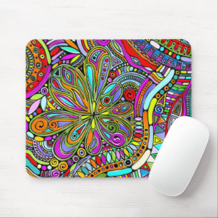 Skizzen Fantasy Art - Abstrakte Blume 1 Mousepad