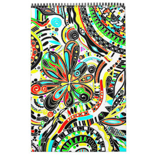 Skizzen Fantasy Art - Abstrakte Blume 3 Kalender