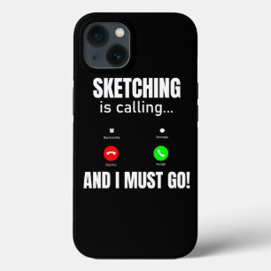 Skizzen ruft an und ich muss gehen Case-Mate iPhone hülle