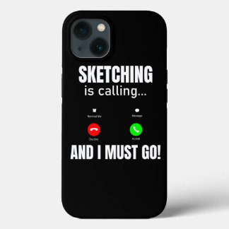 Skizzen ruft an und ich muss gehen Case-Mate iPhone hülle