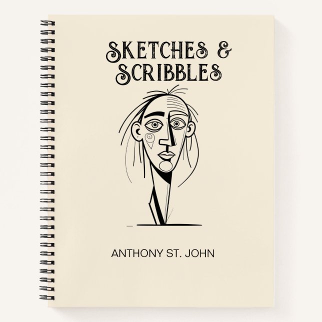 Skizzen und Scribbles für Notebooks Notizbuch (Vorderseite)