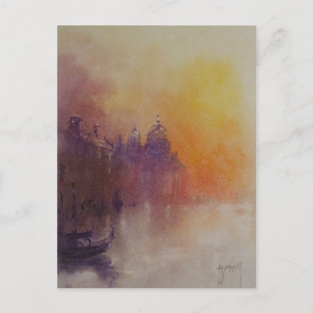 Skizzen von Venedig 2 Postkarte (Vorderseite)