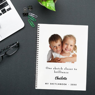 Skizzenbuch Foto Kinder Zitat Notizbuch