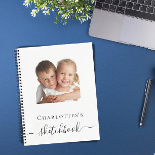 Skizzenbuch mit individuellem Foto für Kinder, Kin Notizbuch
