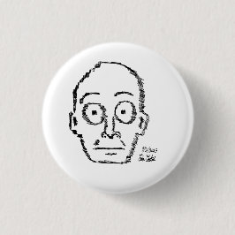 skizzenhaft gezeichnetes Cartoon-Gesicht ( Erica C Button