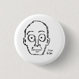 skizzenhaft gezeichnetes Cartoon-Gesicht ( Erica C Button