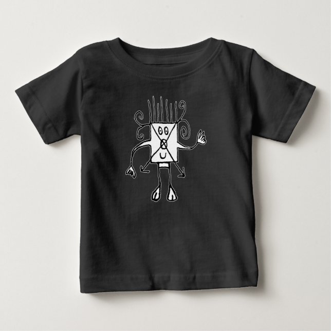 Skizzenhafte Illustration Baby T-shirt (Vorderseite)