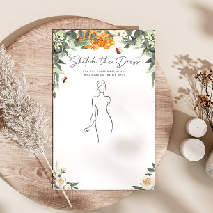 Skizzieren Sie das Dress Brautparty Game