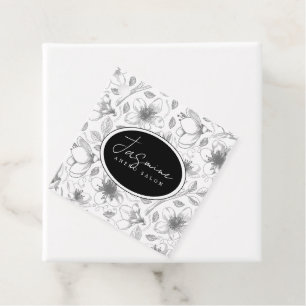 Skizzierte Kontur QR Code Gray/Wht ID939 Geschenkanhänger