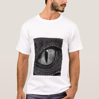 Skizzierte mystische Drachenaugen-Kunst T-Shirt