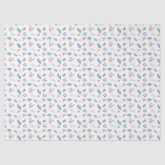 Skizziertes Tissue of Christmas Botanicals Seidenpapier