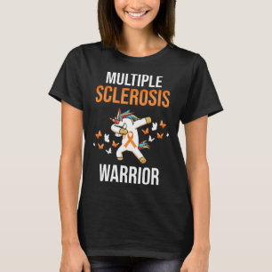 Sklerose Bewusstsein Frau Survivor Unicorn Krieger T-Shirt