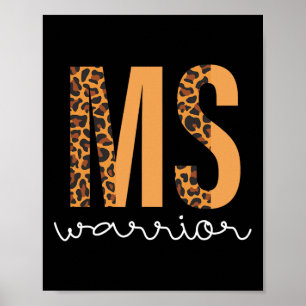 Sklerose Bewusstsein Männer Frauen Warrior Poster