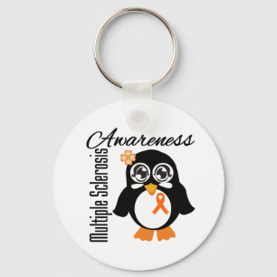 Sklerose-Bewusstseins-Pinguin Schlüsselanhänger