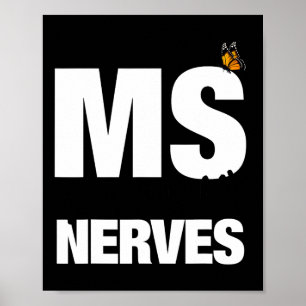 Sklerose geht auf meine Nerven über Frau Bewusstse Poster