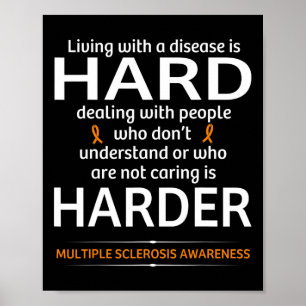 Sklerosis Awareness Fighting ist harte Frau Warrio Poster