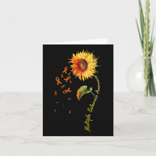 Sklerosis Awareness Sunflower Frau Awareness Karte