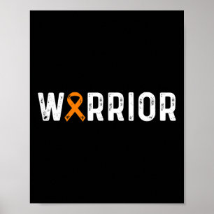 Sklerosis Warrieness Frau Orange Ribbon Poster