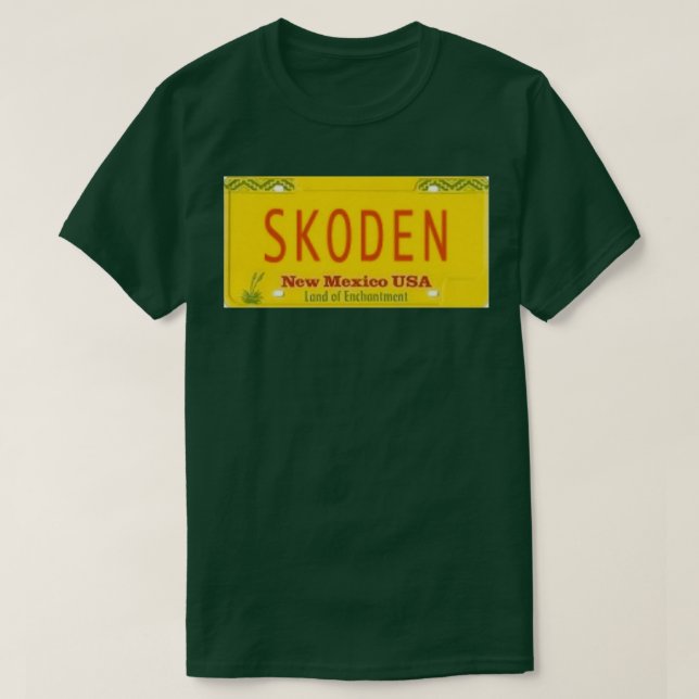 SKODEN New Mexico License Plate  T-Shirt (Design vorne)