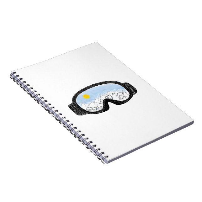 Skoggles Bergansicht Illustration Notizblock (Rechte Seite)