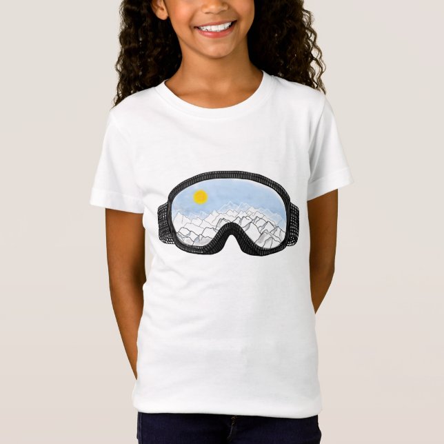 Skoggles Bergansicht Illustration T-Shirt (Vorderseite)