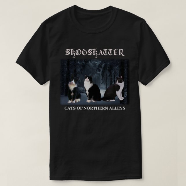 Skogskatter Cats of Northern Alleys Shirt (Design vorne)