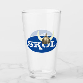 Skol und Horned Viking Helm Glas