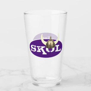 Skol und Horned Viking Helmet Glas