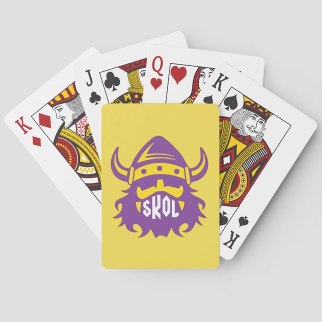 Skol Vikings Nordic Helmet Spielkarten (Rückseite)