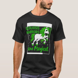 Skoliose Awareness Magical Warrior Unicoror Back S T-Shirt