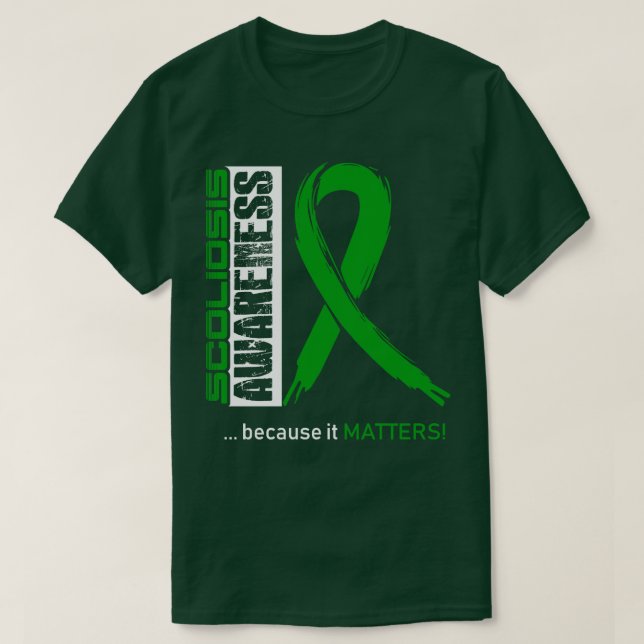 Skoliose-Bewusstsein, weil ihre Bedeutung in diese T-Shirt (Design vorne)
