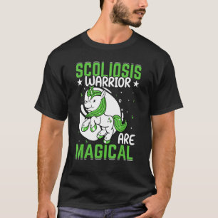 Skoliose Rückenverletzung Einhorn Skoliose-Bewus T-Shirt