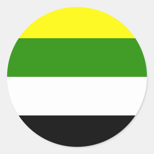 Skoliosexual Pride Flag  Runder Aufkleber (Vorderseite)