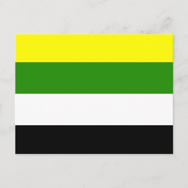 Skoliosexuelle Flagge Postkarte (Vorderseite)