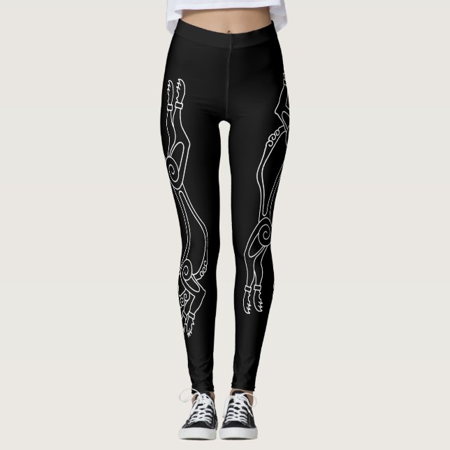 Skoll Hati Leggings Heathen Norse Ragnarok Viking (Devant)