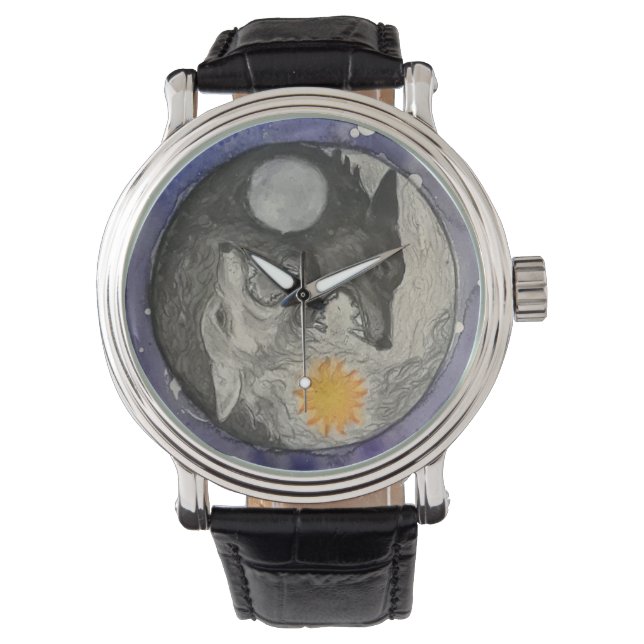 Skoll und Hati Watch Armbanduhr (Vorderseite)
