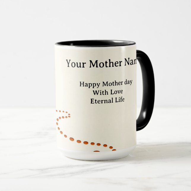 Skonenbrösel-Labyrinth-Liebe Ewig Tasse (VorderseiteRechts)