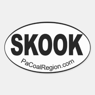 Skook Ovaler Aufkleber