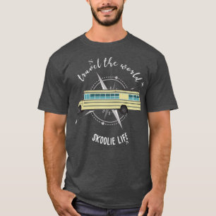 Skoolie Life umgebauter Schulbus T-Shirt