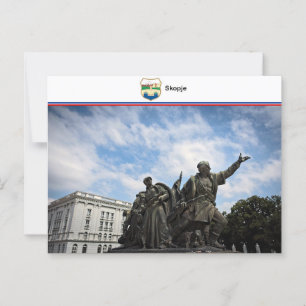 Skopje - Nordmakedonien Postkarte