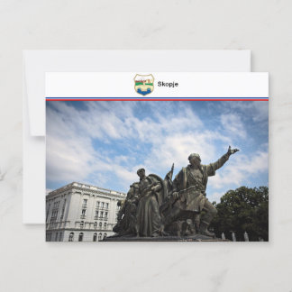 Skopje - Nordmakedonien Postkarte