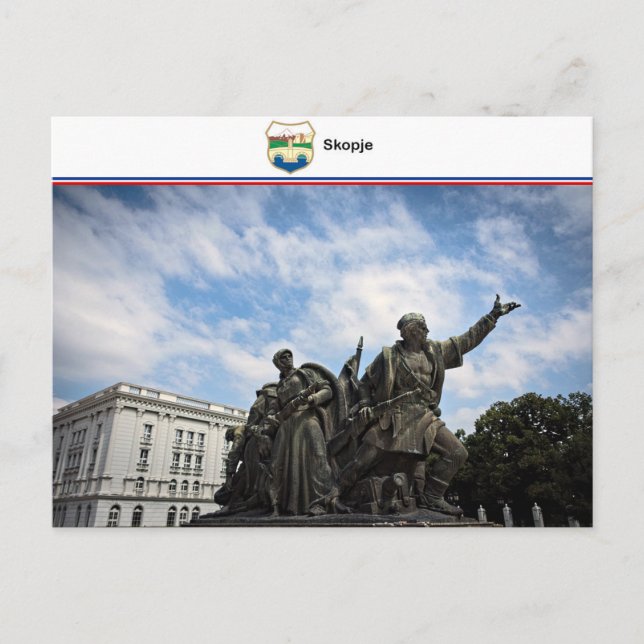 Skopje - Nordmakedonien Postkarte (Vorderseite)
