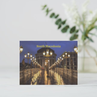 Skopje, Nordmakedonien Postkarte