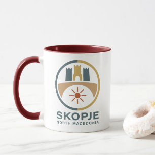 Skopje Nordmazedonien Europa Tasse