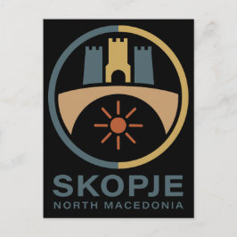 Skopje North Macedonia Europe Postkarte