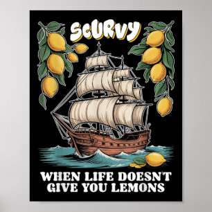 Skorbut Wenn dir das Leben keine Zitronen gibt Lus Poster