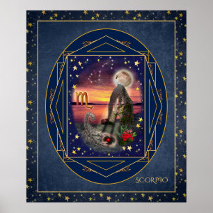 Skorpio Art Collage Poster