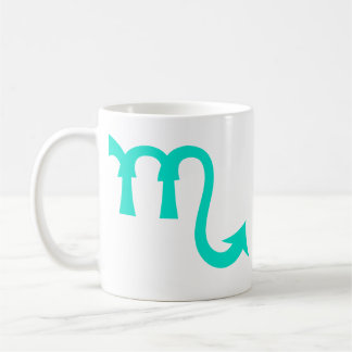 Skorpio in Aquamarin blau Kaffeetasse