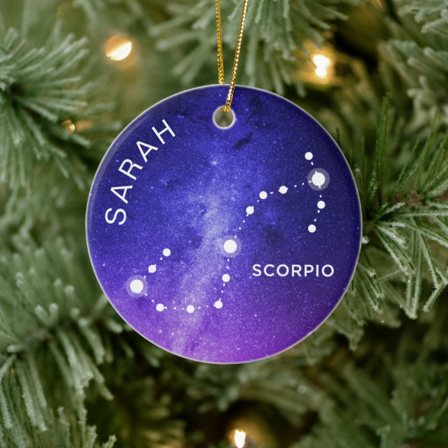Skorpio Ornament Personalisiert Zodiac-Geschenk (Baum)