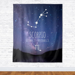 Skorpio Personalisierte Astrologie Wandteppich